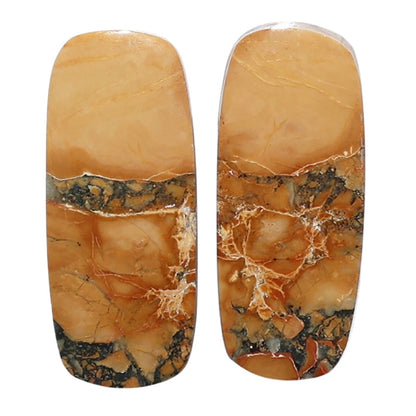 Maligano Jasper Pair 10.3x24.3x3.5 mm Cushion Shape Polished Gemstone LS53-07545