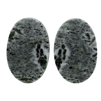 Hornblende Pair 14.4x21.6x3.2 mm Oval Shape Polished Gemstone LS54-07050