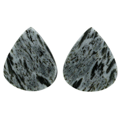 Hornblende Pair 18.7x22.3x3.5 mm Heart Shape Polished Gemstone LS54-07060