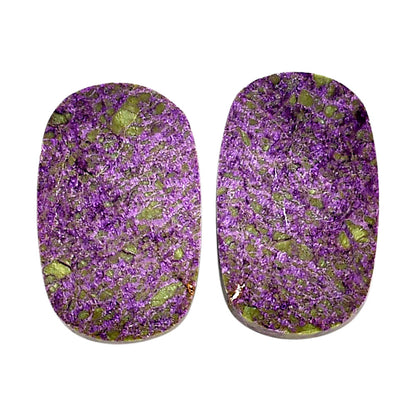 Purpurite Pair 13x20.9x3.8 mm Cushion Shape Polished Gemstone LS60-04820
