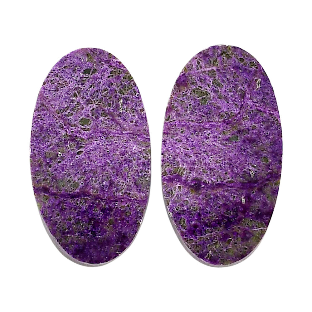 Purpurite Pair 12.5x22.5x4 mm Oval Shape Polished Gemstone LS60-04825