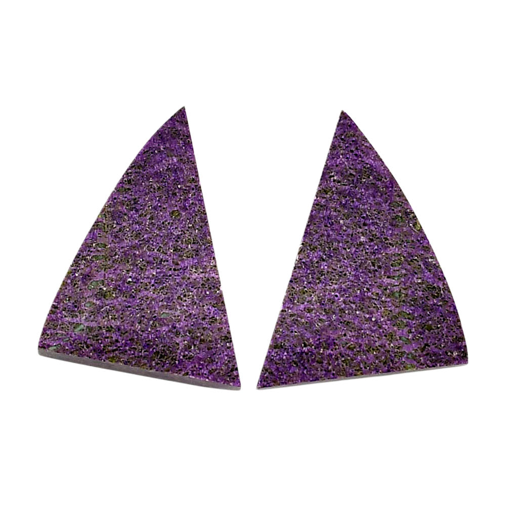 Purpurite Pair 15.7x21.7x4.8 mm Fancy Shape Polished Gemstone LS60-04830