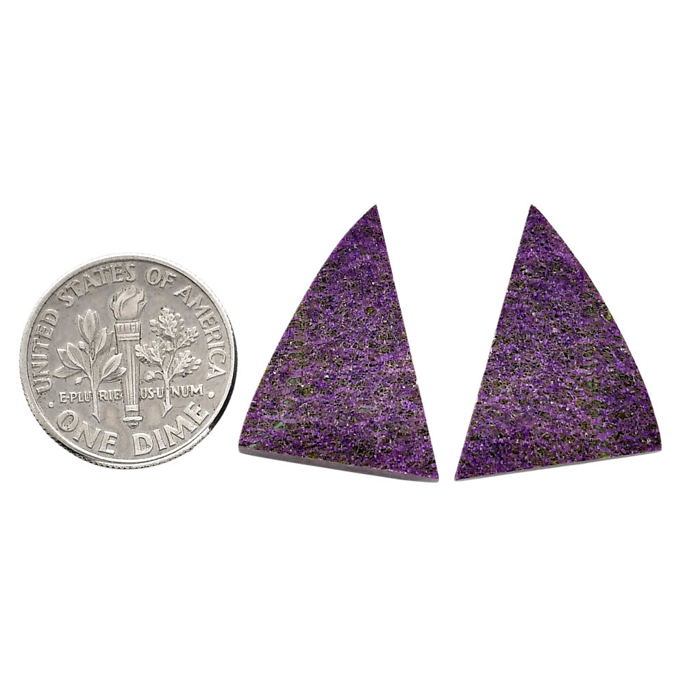 Purpurite Pair 15.7x21.7x4.8 mm Fancy Shape Polished Gemstone LS60-04830