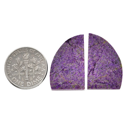 Purpurite Pair 14.5x23.2x4 mm Fancy Shape Polished Gemstone LS60-04836