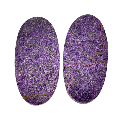 Purpurite Pair 15x29.7x4 mm Oval Shape Polished Gemstone LS60-04841