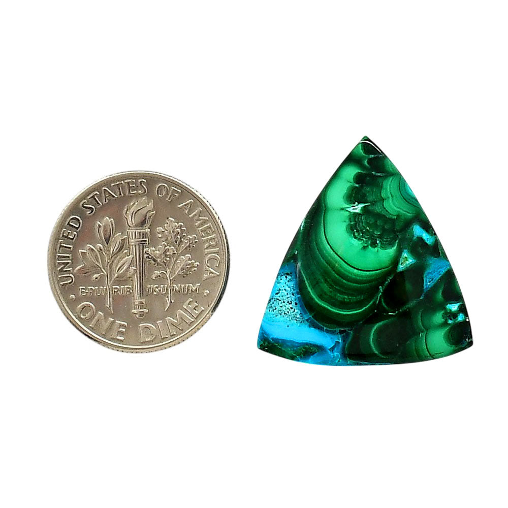 Azurite Malachite 21x22.2x5.5 mm Fancy Shape Polished Gemstone LS63-05625