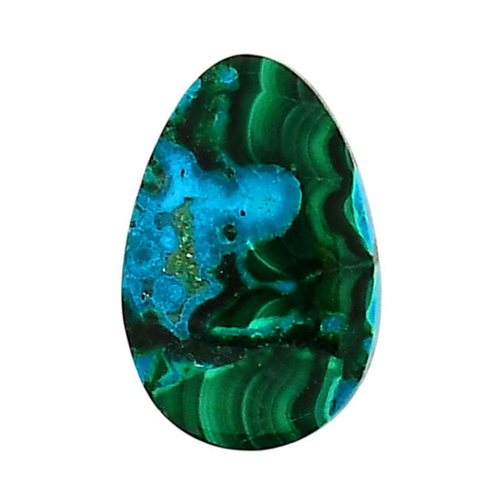 Azurite Malachite 22.03x14.33x4.58 mm Oval Shape Polished Gemstone LS63-05630
