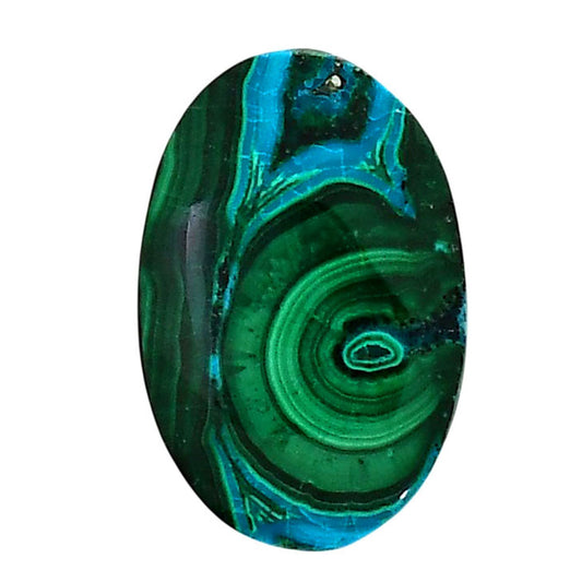 Azurite Malachite 17.7x27x5.7 mm Oval Shape Polished Gemstone LS63-05636