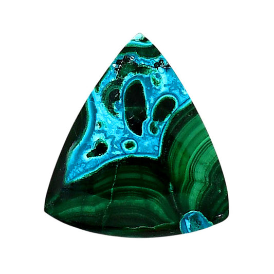 Azurite Malachite 22.4x24.65x5 mm Fancy Shape Polished Gemstone LS63-05640