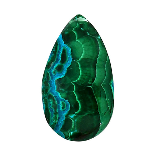 Azurite Malachite 16.5x28.8x5.5 mm Pear Shape Polished Gemstone LS63-05642