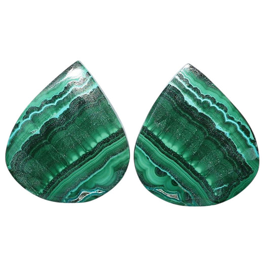 Azurite Malachite Pair 19.5x23.35x4 mm Heart Shape Polished Gemstone LS63-07700
