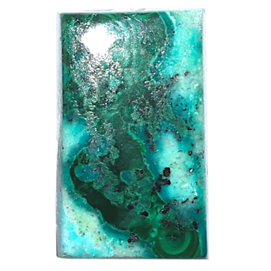 Azurite Malachite 11x18.1x6 mm Baguette Shape Polished Gemstone LS63-08908