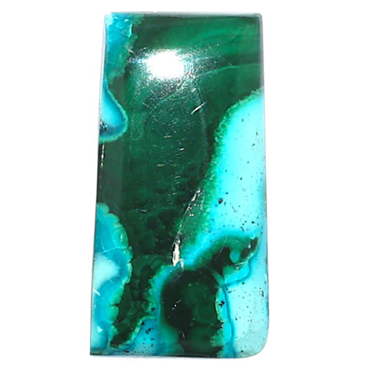 Azurite Malachite 11.1x21.6x4 mm Baguette Shape Polished Gemstone LS63-08909
