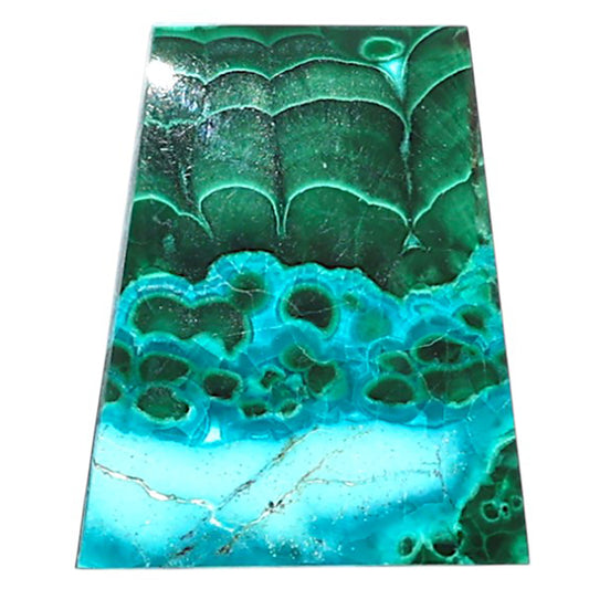 Azurite Malachite 17.1x20.7x3.5 mm Fancy Shape Polished Gemstone LS63-08911