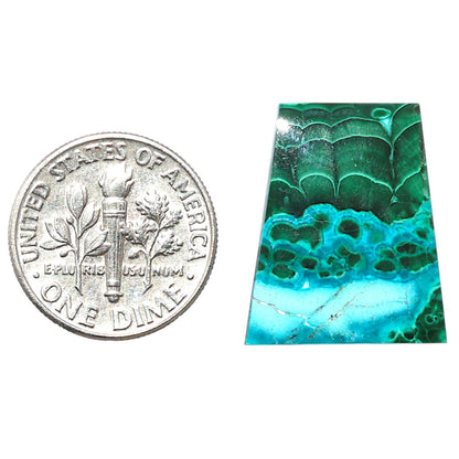 Azurite Malachite 17.1x20.7x3.5 mm Fancy Shape Polished Gemstone LS63-08911