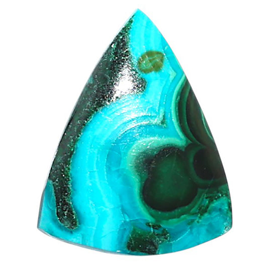 Azurite Malachite 15.8x20.1x5 mm Fancy Shape Polished Gemstone LS63-08913