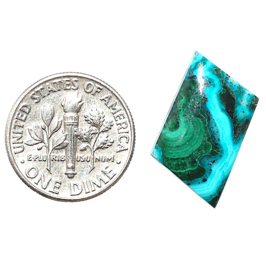 Azurite Malachite 11x15.5x4.5 mm Fancy Shape Polished Gemstone LS63-08914