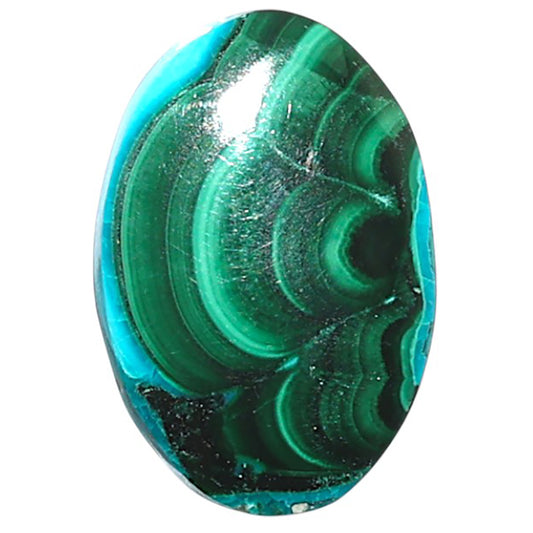 Azurite Malachite 13.6x20.1x4.8 mm Oval Shape Polished Gemstone LS63-08918