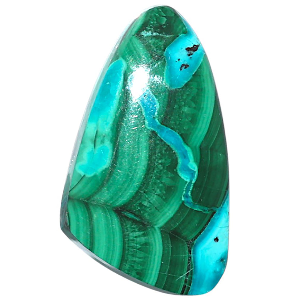 Azurite Malachite 15.7x27.2x5 mm Fancy Shape Polished Gemstone LS63-08920