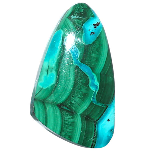 Azurite Malachite 15.7x27.2x5 mm Fancy Shape Polished Gemstone LS63-08920