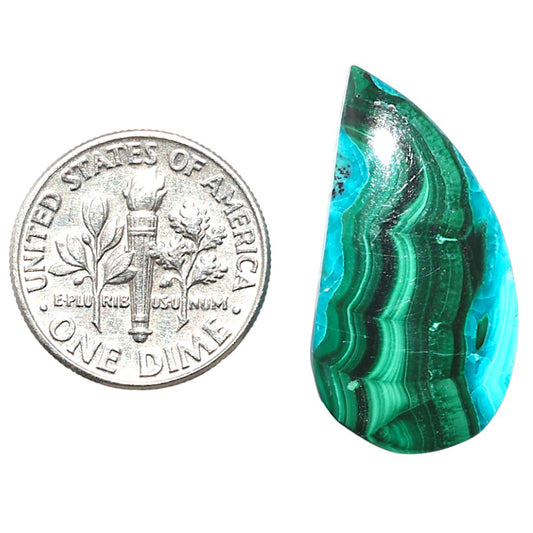 Azurite Malachite 14x26.7x5 mm Fancy Shape Polished Gemstone LS63-08926