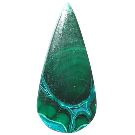 Azurite Malachite 13.6x29.65x3.3 mm Pear Shape Polished Gemstone LS63-08927