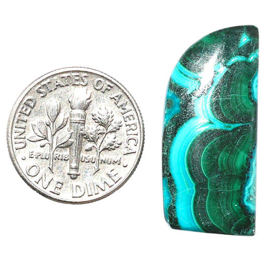 Azurite Malachite 12.4x27.4x4 mm Fancy Shape Polished Gemstone LS63-08928