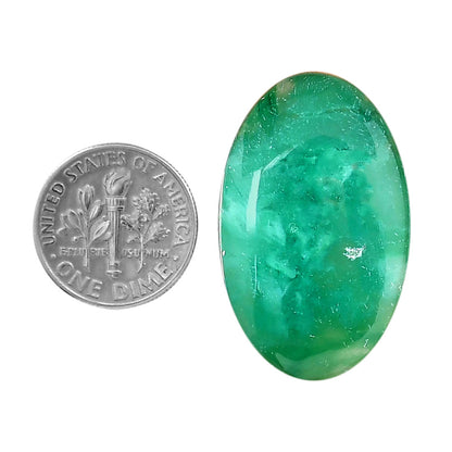 Australian Chrysoprase 19.8x31.65x6 mm Oval Shape Polished Gemstone LS67-06293