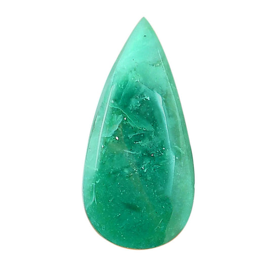 Australian Chrysoprase 17x33.2x5.8 mm Pear Shape Polished Gemstone LS67-06298