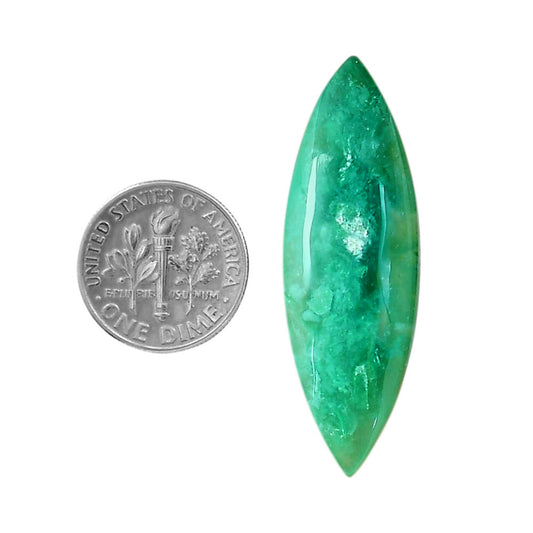 Australian Chrysoprase 14.2x41.7x5.5 mm Marquise Shape Polished Gemstone LS67-06300