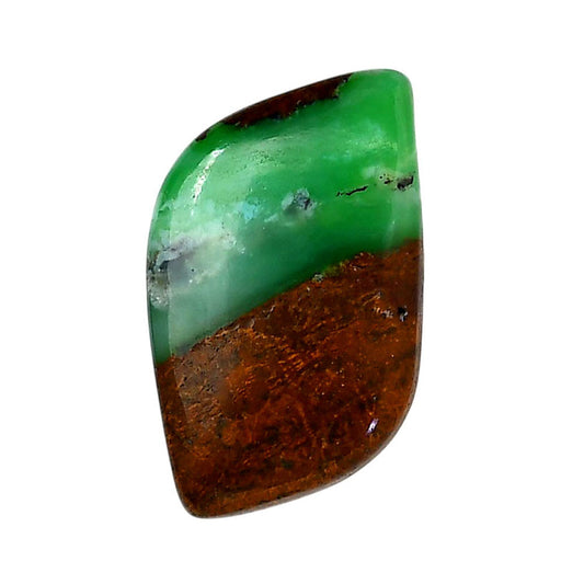 Boulder Chrysoprase 19x33.5x6.3 mm Fancy Shape Polished Gemstone LS67-06316
