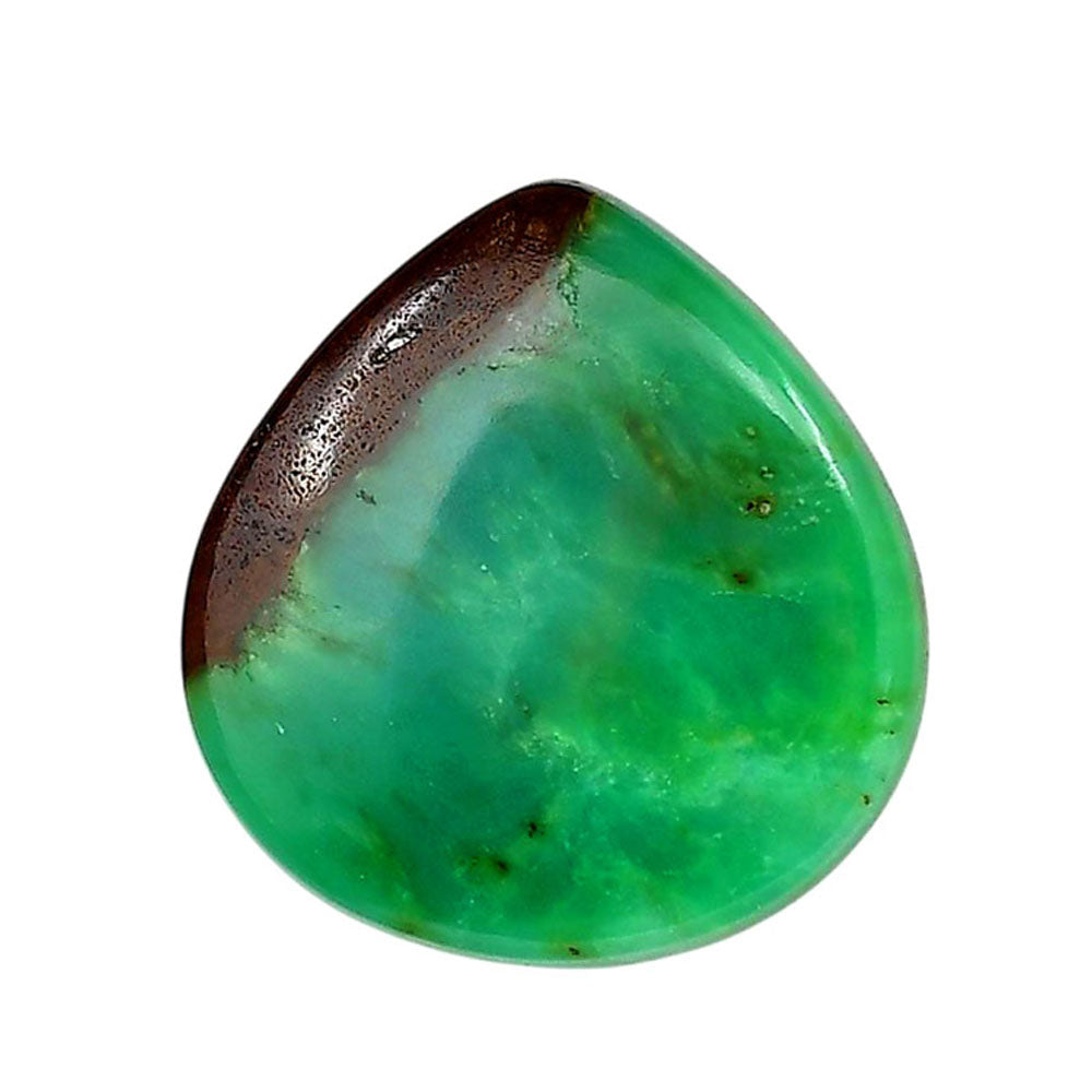 Boulder Chrysoprase 28.9x30.4x6 mm Heart Shape Polished Gemstone LS67-06322