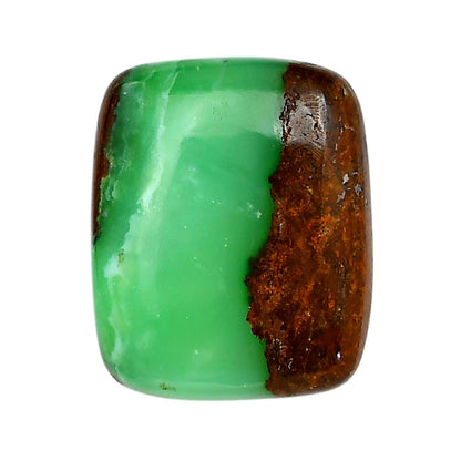 Boulder Chrysoprase 24.5x29.9x7 mm Cushion Shape Polished Gemstone LS67-06331