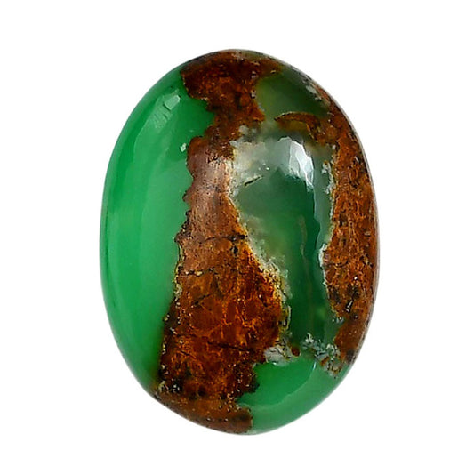 Boulder Chrysoprase 21.3x29.5x7.5 mm Oval Shape Polished Gemstone LS67-06332