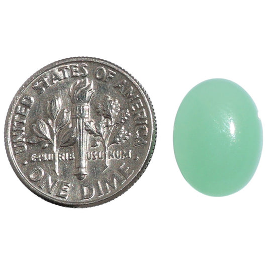 Chrysoprase 10.2x14x4.7 mm Oval Shape Polished Gemstone LS67-07296