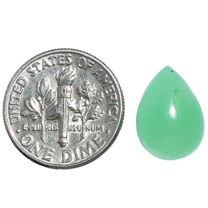 Chrysoprase 10x14x5 mm Pear Shape Polished Gemstone LS67-07301