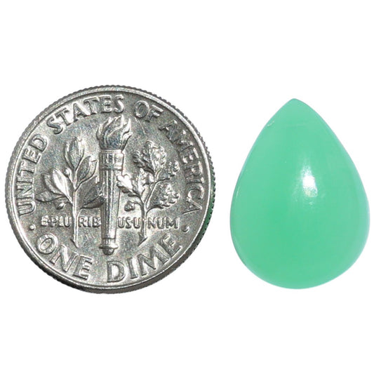 Chrysoprase 11.9x16.2x5 mm Pear Shape Polished Gemstone LS67-07307