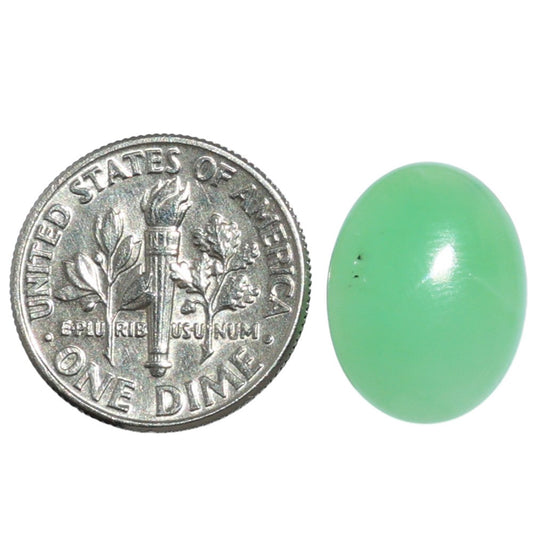 Chrysoprase 12x15.5x4.4 mm Oval Shape Polished Gemstone LS67-07309