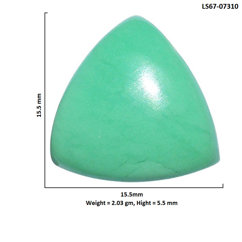 Chrysoprase 15.5x15.5x5.5 mm Fancy Shape Polished Gemstone LS67-07310