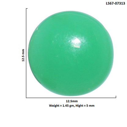 Chrysoprase 12.5x12.5x5 mm Round Shape Polished Gemstone LS67-07313
