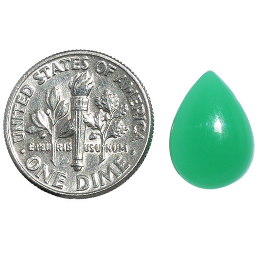 Chrysoprase 10x14x5 mm Pear Shape Polished Gemstone LS67-07314