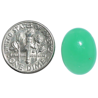Chrysoprase 11.7x15.7x6 mm Oval Shape Polished Gemstone LS67-07315