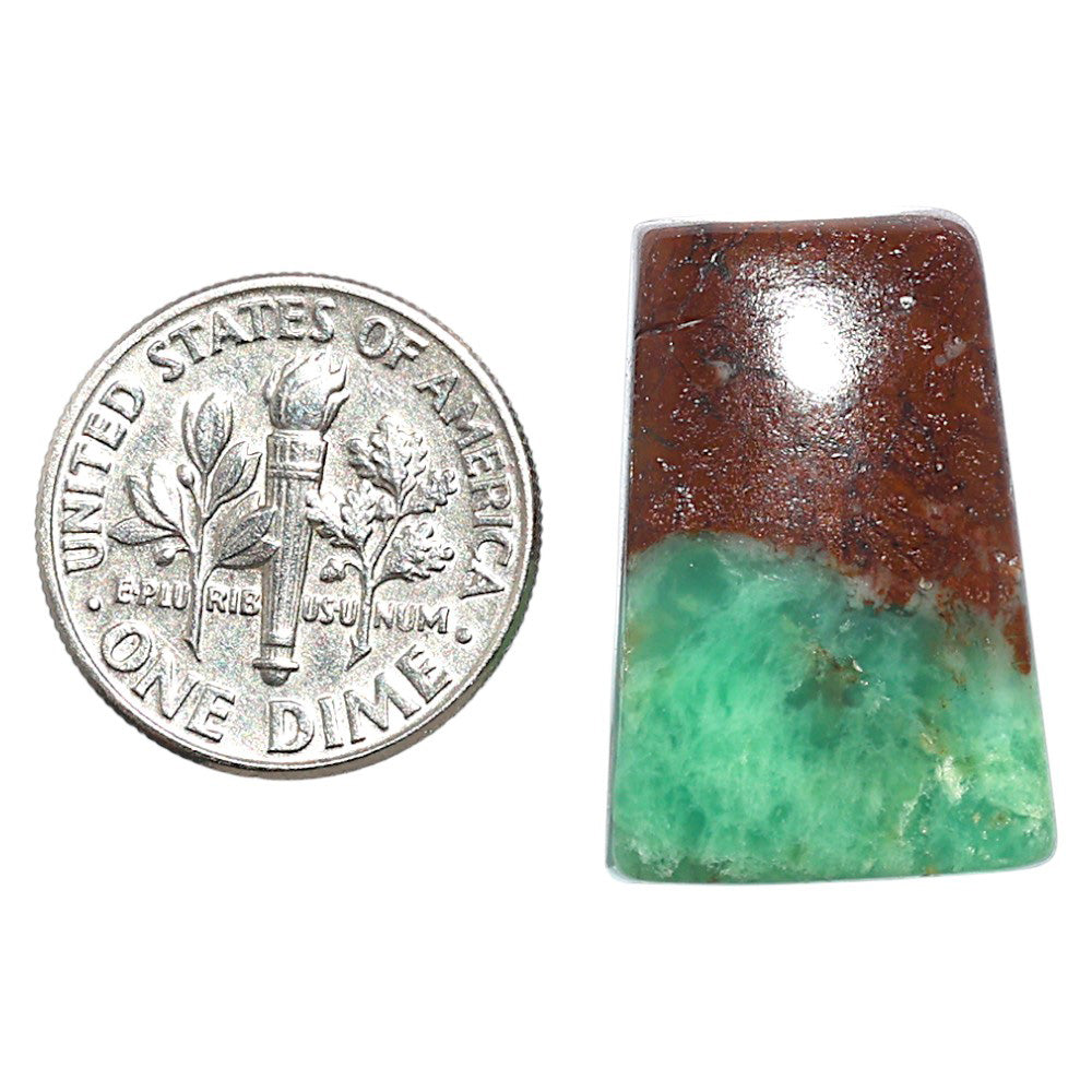 Natural Boulder Chrysoprase 15.6x23.5x7 mm Fancy Shape Polished Gemstone LS67-09227