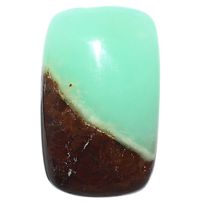 Natural Boulder Chrysoprase 16x25.8x6.7 mm Cushion Shape Polished Gemstone LS67-09228
