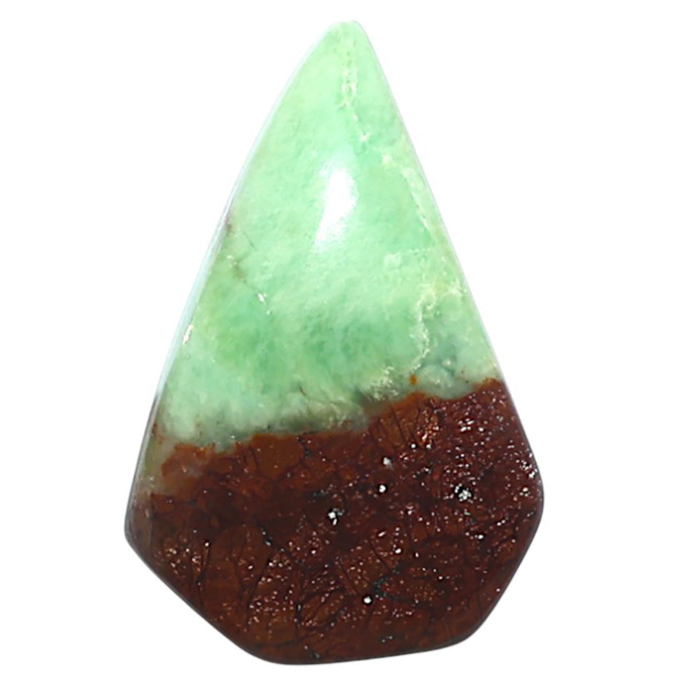 Natural Boulder Chrysoprase 15.6x23.5x6 mm Fancy Shape Polished Gemstone LS67-09232