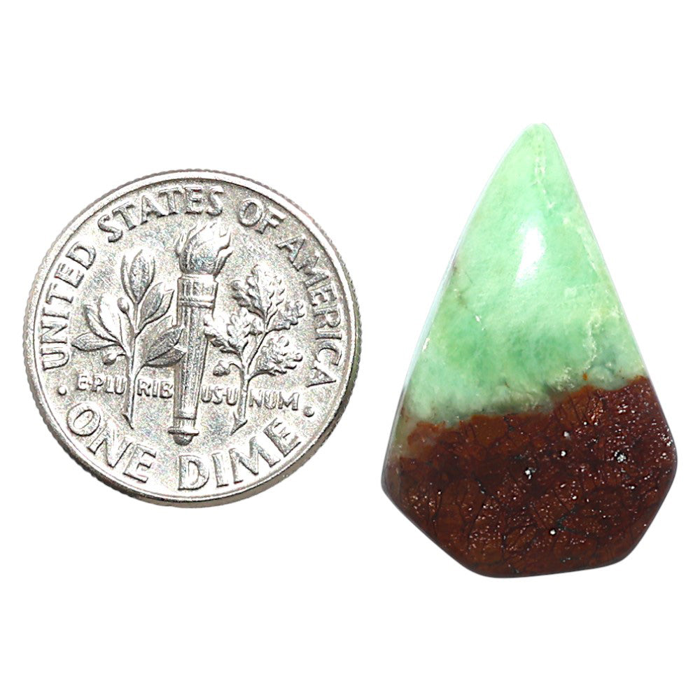 Natural Boulder Chrysoprase 15.6x23.5x6 mm Fancy Shape Polished Gemstone LS67-09232