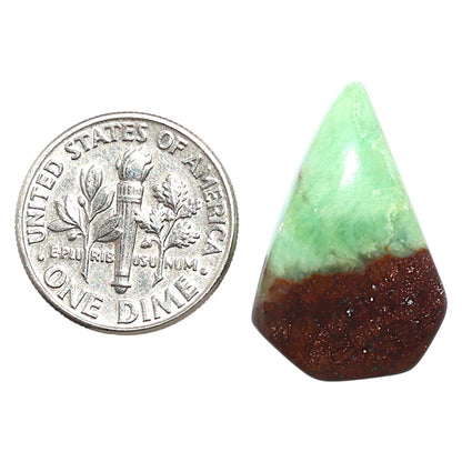 Natural Boulder Chrysoprase 15.6x23.5x6 mm Fancy Shape Polished Gemstone LS67-09232