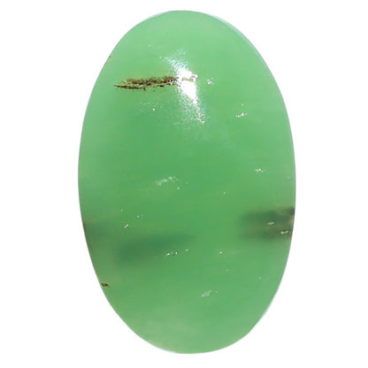 Natural Boulder Chrysoprase 16x25.2x6 mm Oval Shape Polished Gemstone LS67-09237