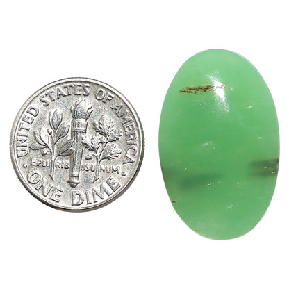 Natural Boulder Chrysoprase 16x25.2x6 mm Oval Shape Polished Gemstone LS67-09237