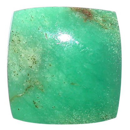 Natural Boulder Chrysoprase 16.4x16.8x6.8 mm Cushion Shape Polished Gemstone LS67-09238